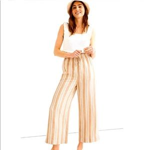 Madewell Huston Smocked Pull-On Crop Pants NWOT